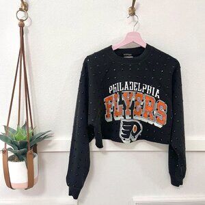 Furst of a Kind Vintage Philadelphia Flyers Cropped Sweatshirt Custom One Size